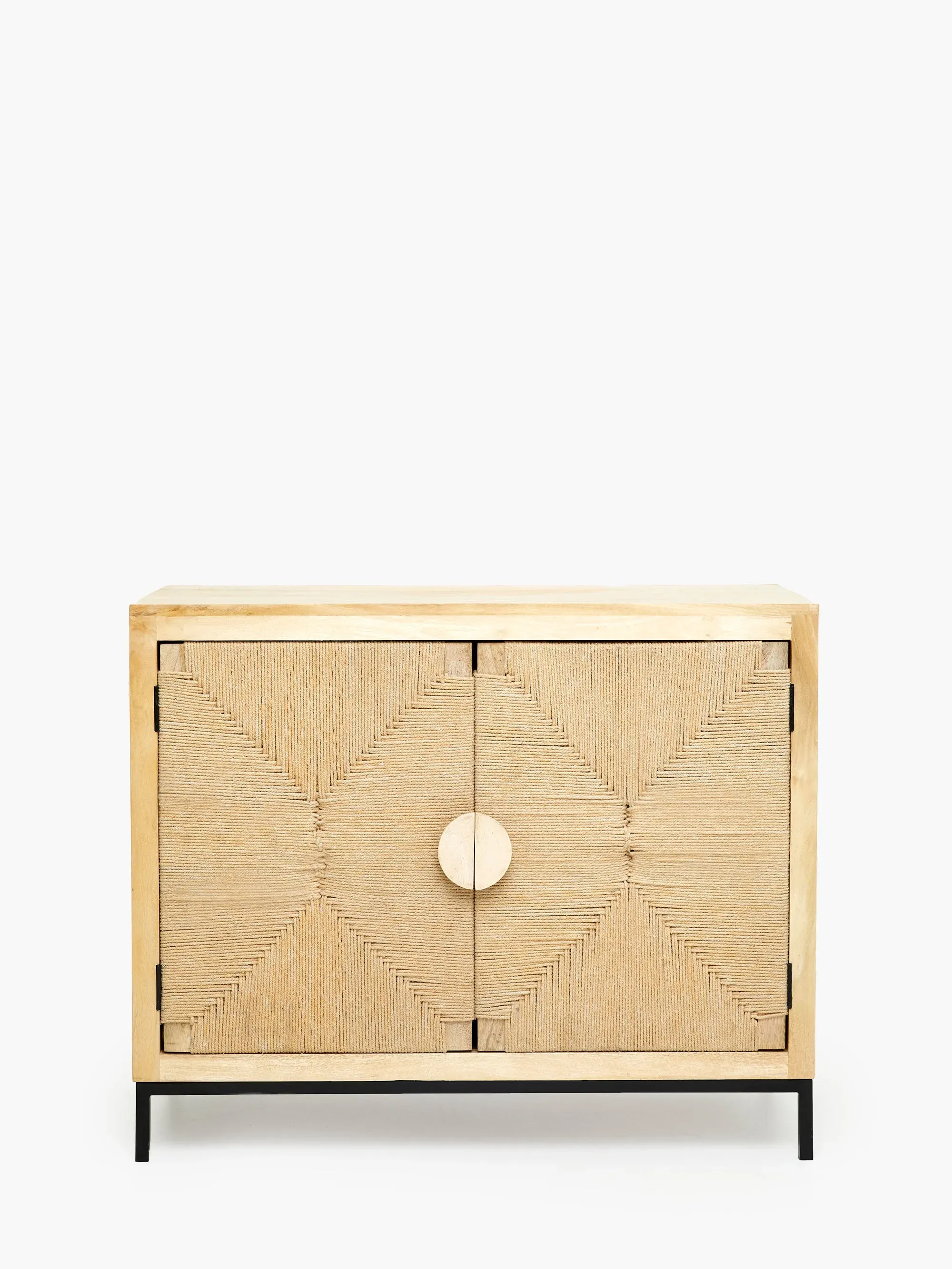 Bunai Two Door Cabinet - Natural, Mango Wood image