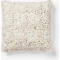 Damia Square Cushion - Cream, Crochet
