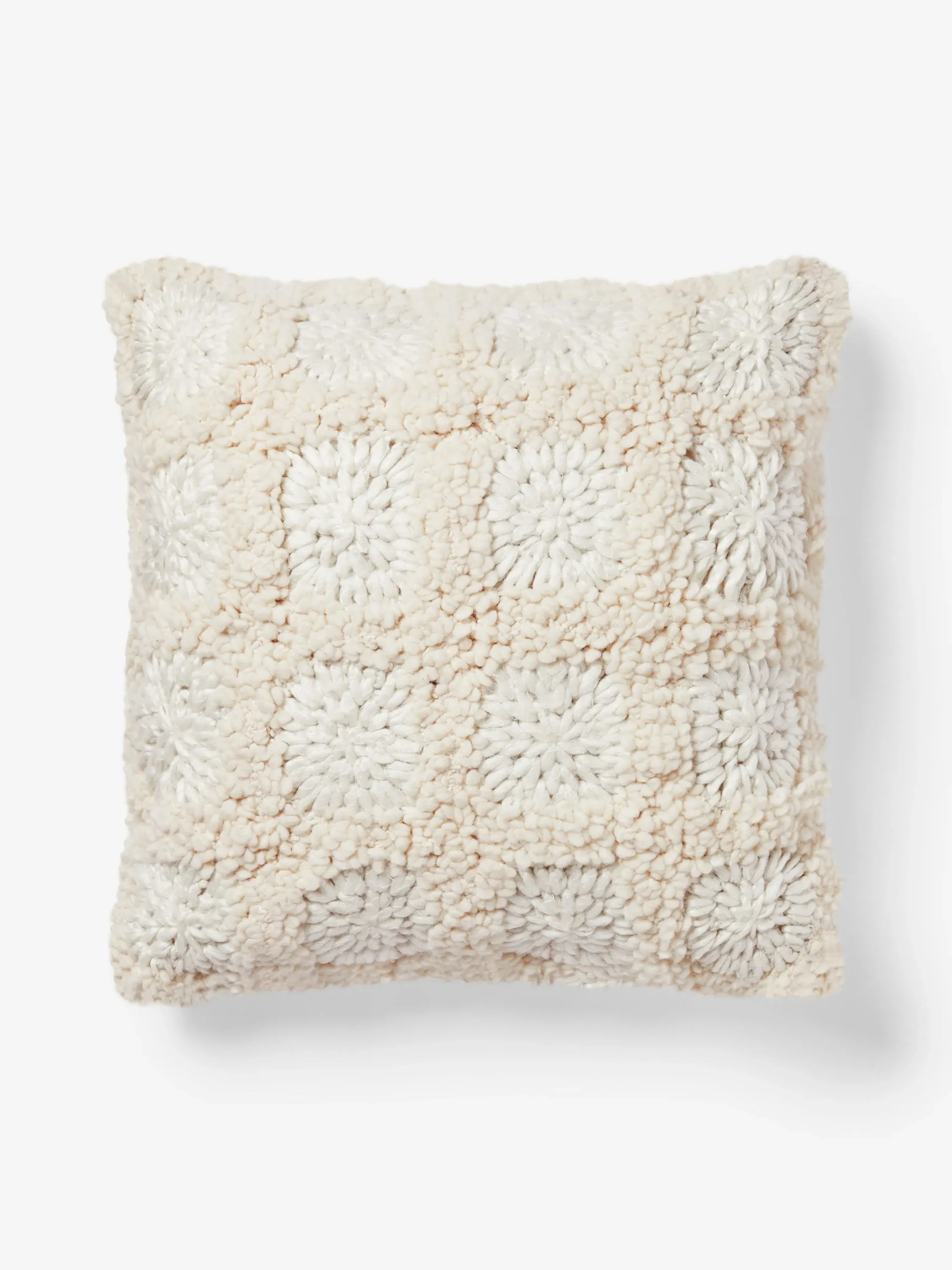 Damia Square Cushion - Cream, Crochet image