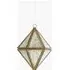Diamond Bauble Ornament - Gold, Glass
