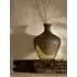 Dip Effect Glass Vase - Brown