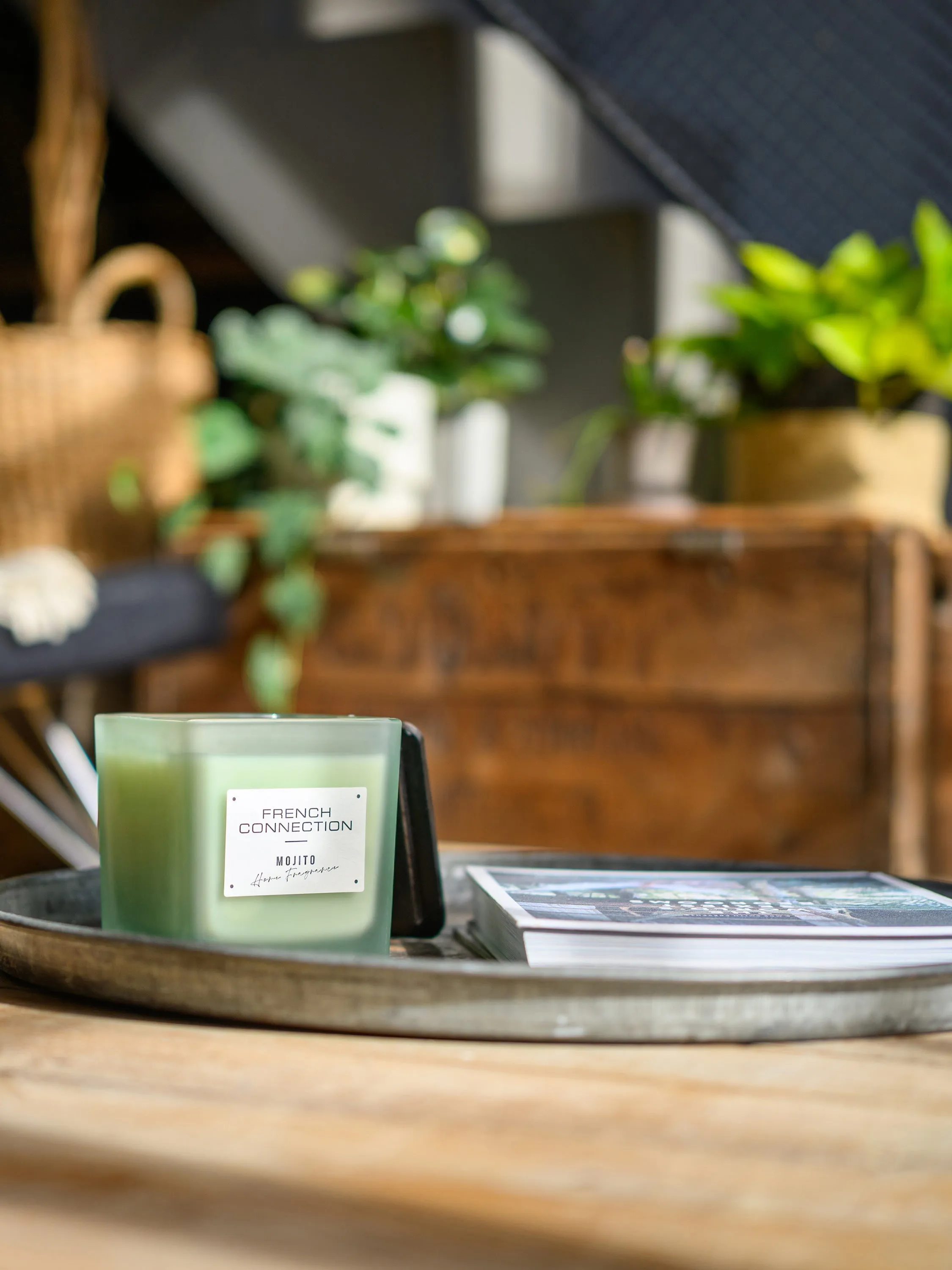 Indulgence Square Candle - Green, Shea Butter Wax product