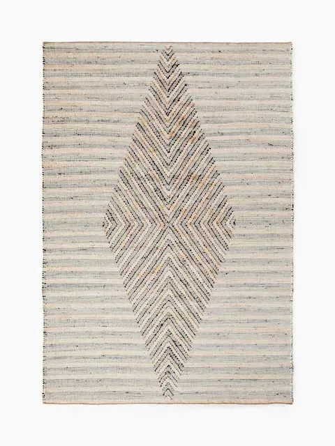 Kisumu Jute Rug - Natural, Navy image