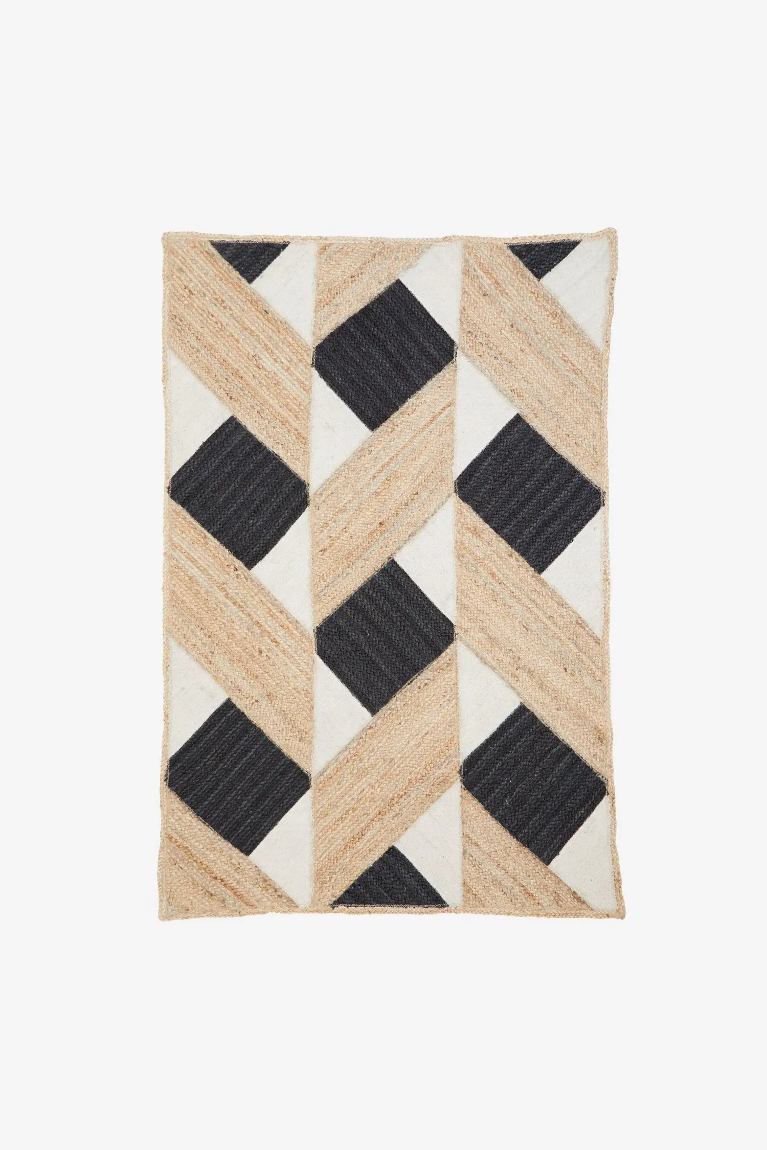 Kudu Seagrass Rug - Black, Jute image