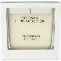 Lemongrass & Ginger Square Candle - White, Shea Butter Wax alternate view