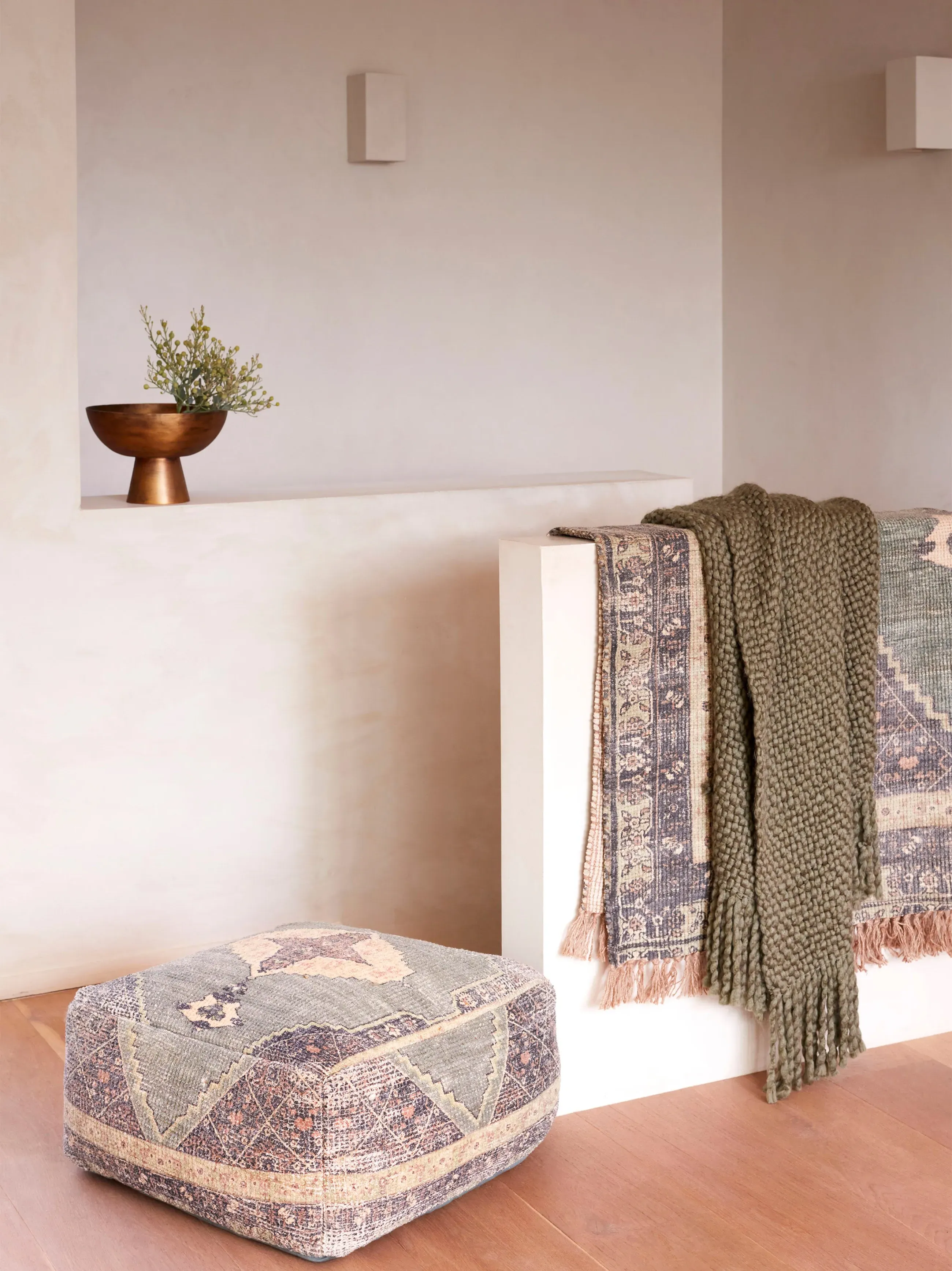 Neptune Square Pouffe - Green image