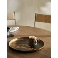 Patina Round Tray - Brown, Copper