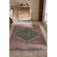 Pink Poppyfield Medium Rug - Pink, Cotton