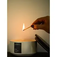 Sanctuary Refresh Candle 396g - White, Stone