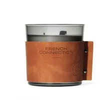 Sandalwood & Cedar Vegan Leather Candle - Brown alternate view