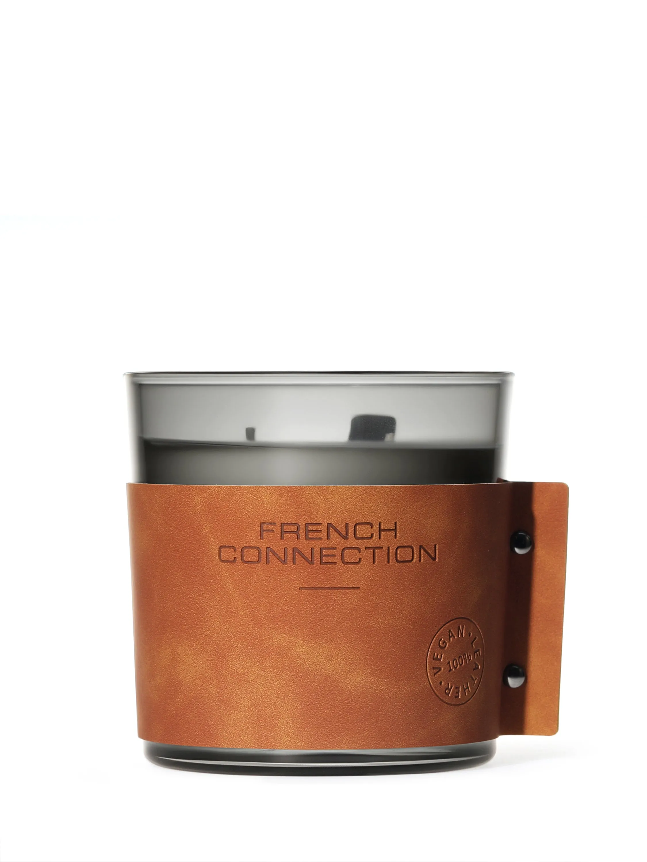 Sandalwood & Cedar Vegan Leather Candle - Brown product