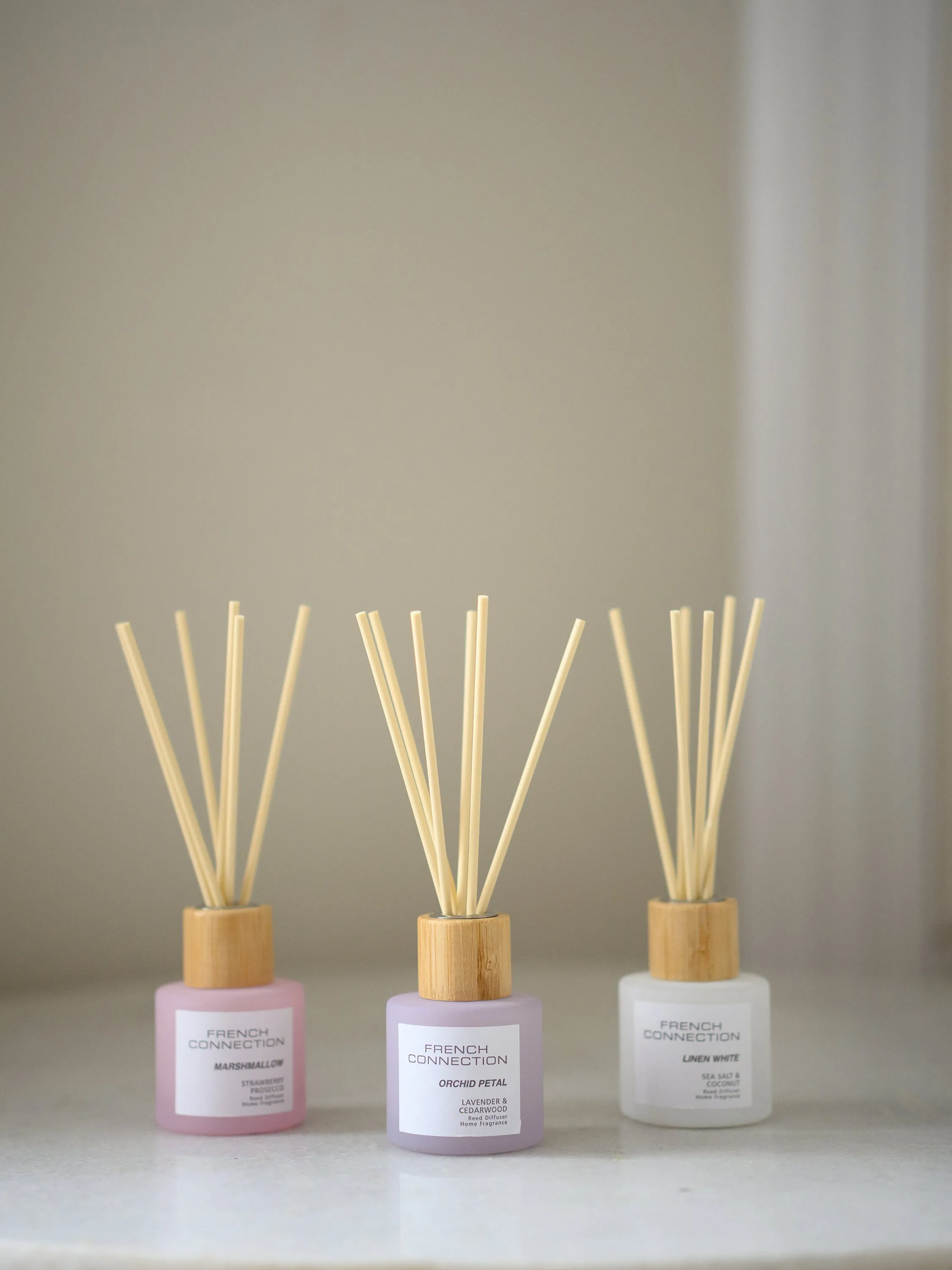 Serenity Reed Diffuser Set of 3 - Natural