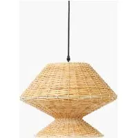Seville Pendant Ceiling Light - Brown, Rattan