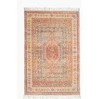 Shanaya Chenille Rug with Tassels - Golden, Cotton