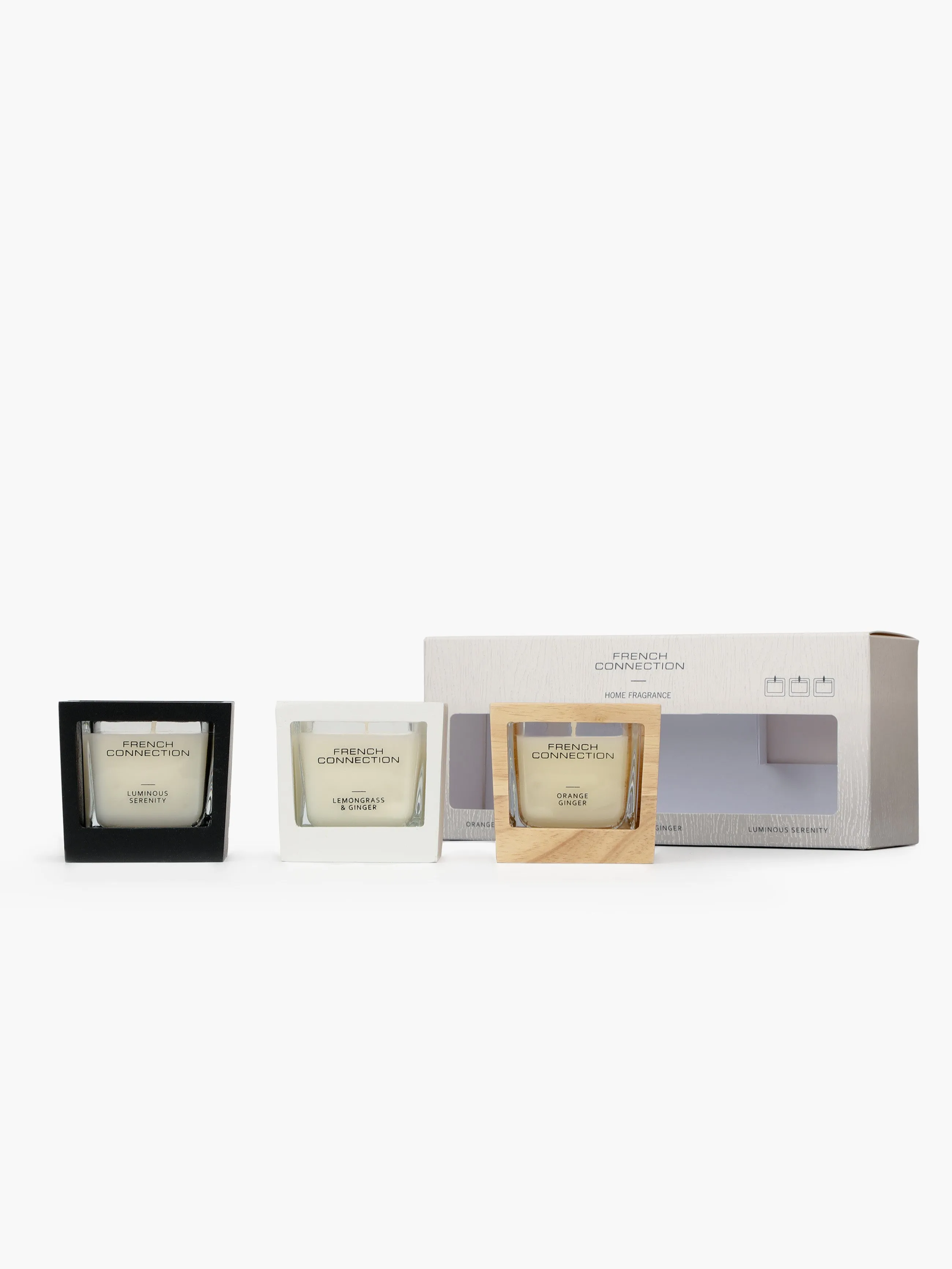 Signature Set of 3 Scented Candles - White, Shea Butter Wax product