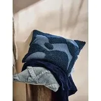 Tangelo Tufted Rectangular Cushion - Blue