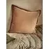 Washed Velvet Square Cushion - Brown