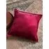 Washed Velvet Square Cushion - Pink