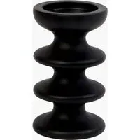 Zulf Round Candle Holder - Black
