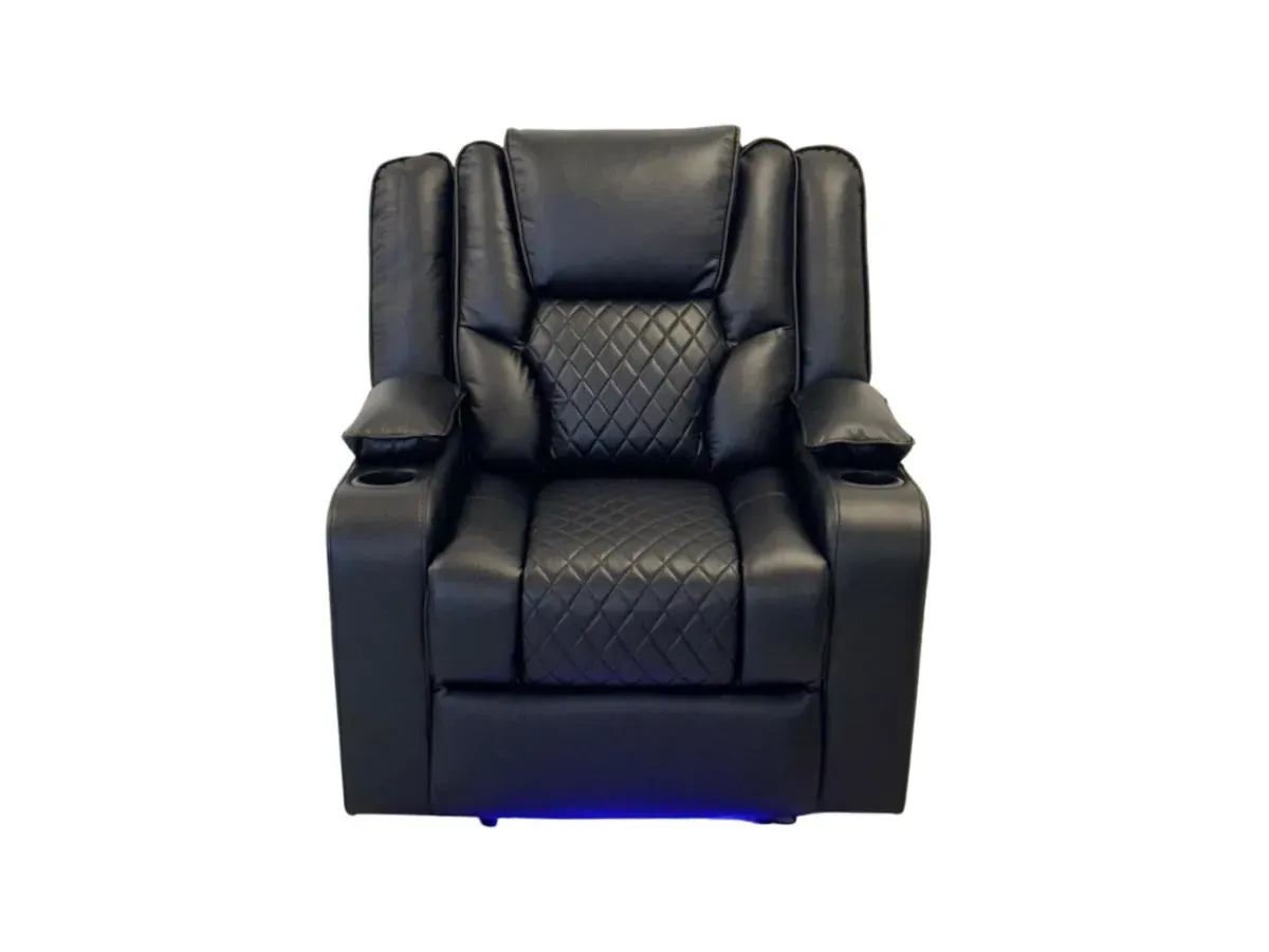 Electric Recliner Armchair with USB - Leather image