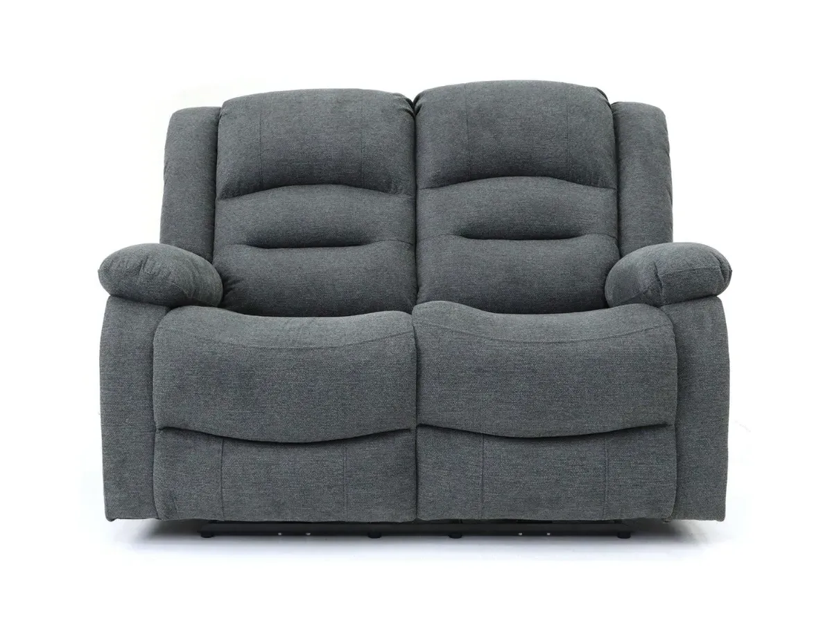 2-Seater Electric Recliner Sofa - Grey, Chenille