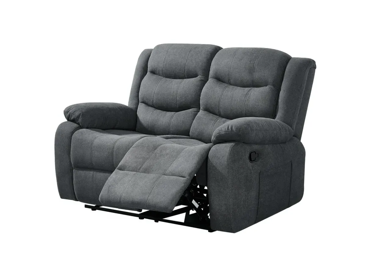 2-Seater Recliner Sofa Manual - Grey, Fabric image