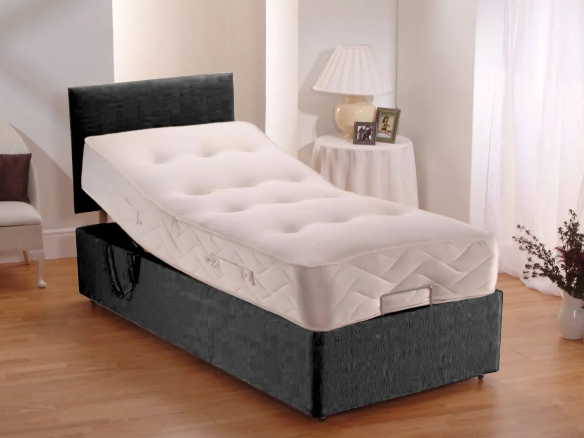 Electric Adjustable Bed with Mattress - Chenille