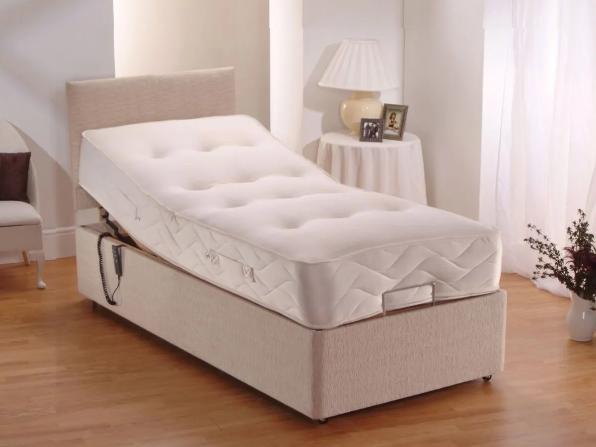 Electric Adjustable Bed with Mattress - Chenille