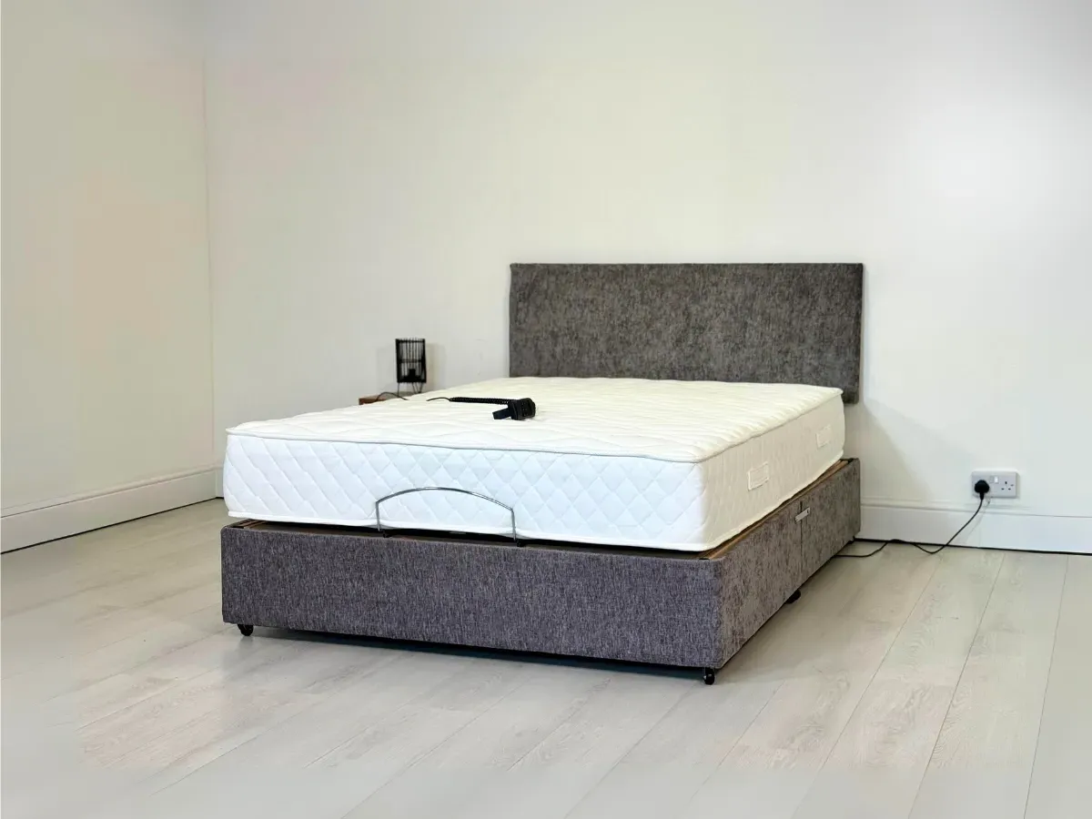 Electric Adjustable Bed with Mattress - Chenille