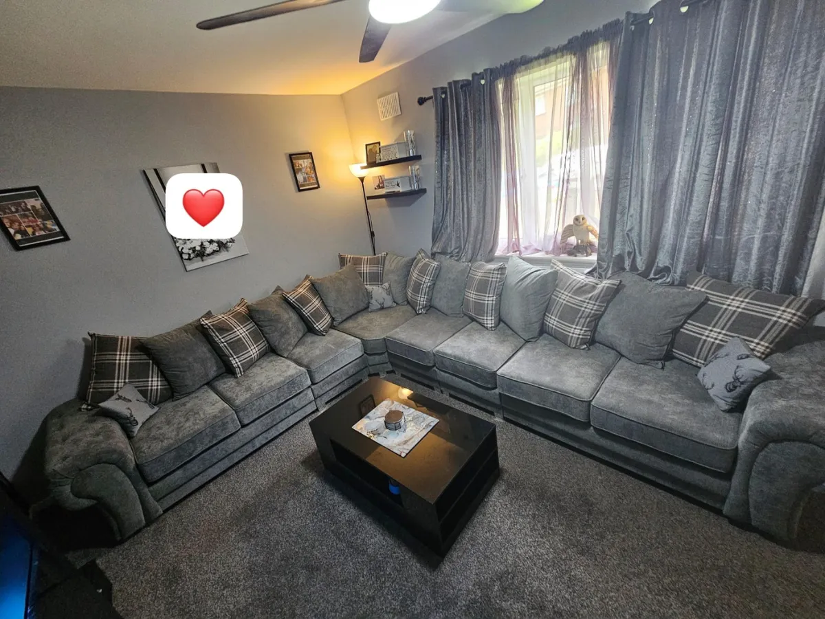 Modular Corner Sofa with Scatter Back - Grey
