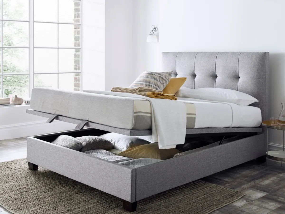 Ottoman Bed with Storage - Fabric image