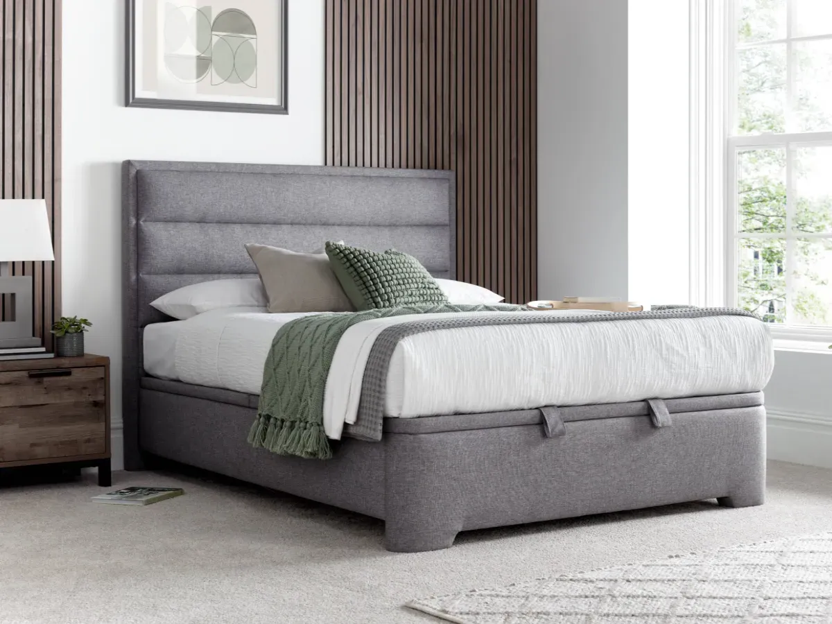Ottoman Bed with Storage - Fabric