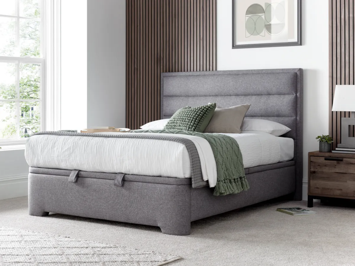 Ottoman Bed with Storage - Fabric