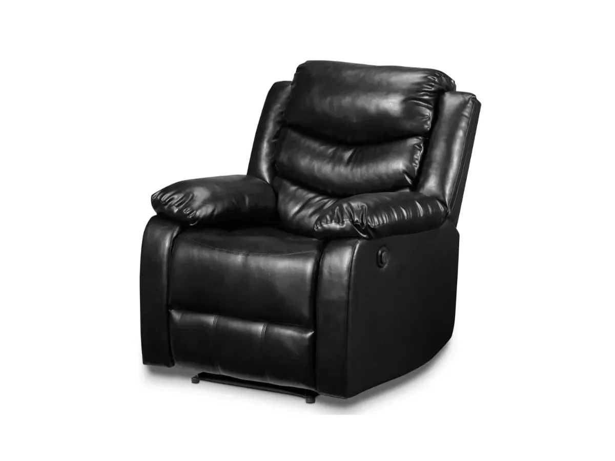 Recliner Armchair with Cupholders - Black image