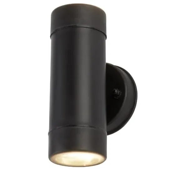 2 Light Cylinder Wall Bracket - Black image