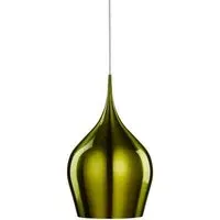 26cm Bell Pendant Light - Green, Aluminium