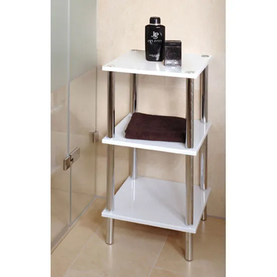 3 Tier Display Stand - White, MDF image