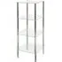 4 Tier Glass Display Unit - Clear, Chrome