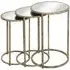 Aachen Round Nesting Tables - Mirror, Metal