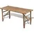 Aahna Folding Garden Bench - Natural, Bamboo