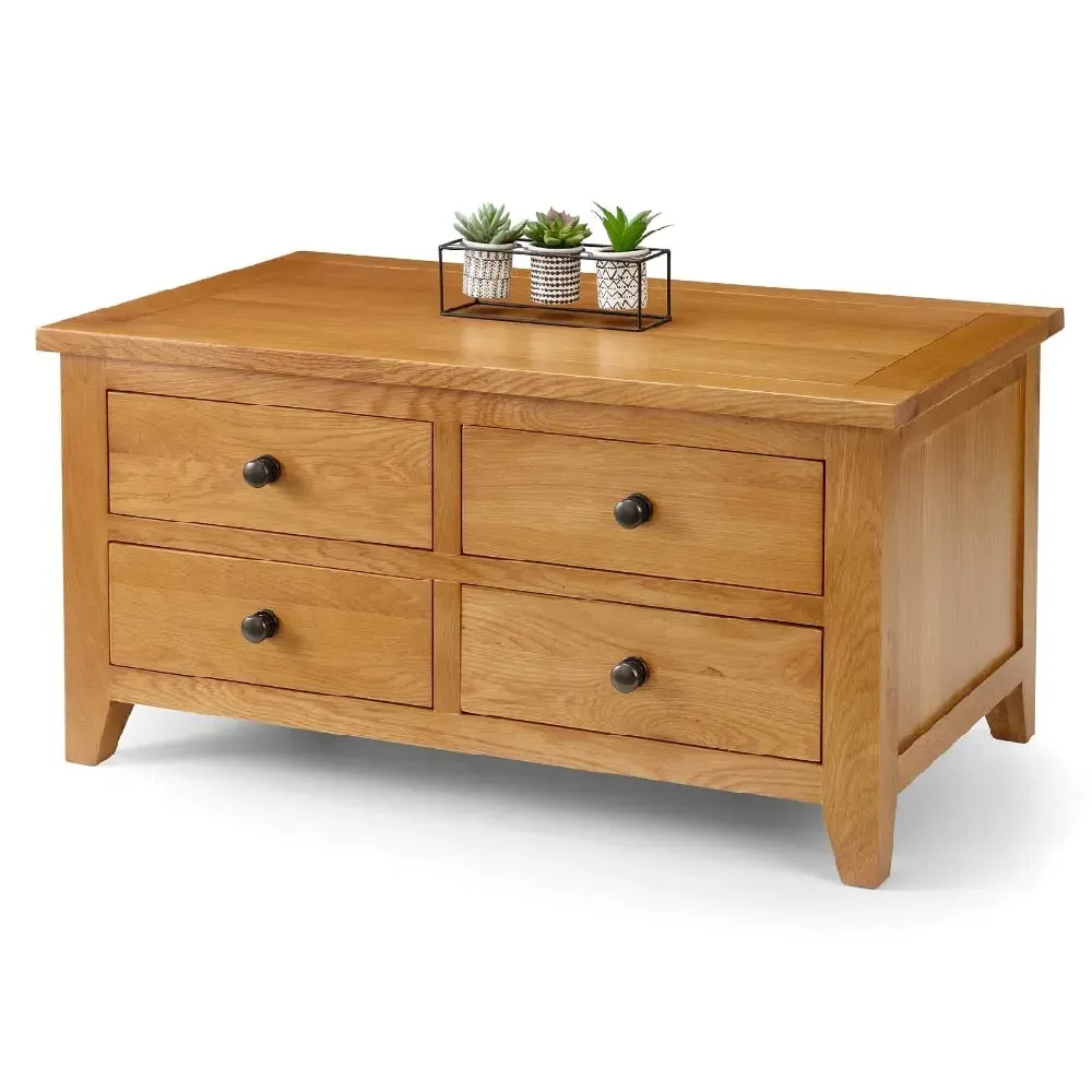 Aaralyn Coffee Table with 4 Drawers - Oak image