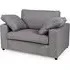 Aarna 1-Seater Sofa - Silver, Fabric