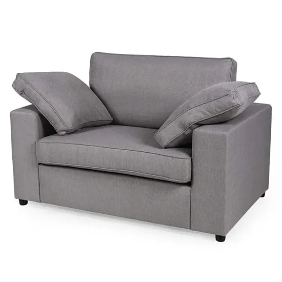 Aarna 1-Seater Sofa - Silver, Fabric