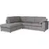Aarna L-Shaped Corner Sofa - Silver, Fabric