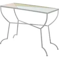 Aarox Rectangular Console Table - Multicoloured, Glass
