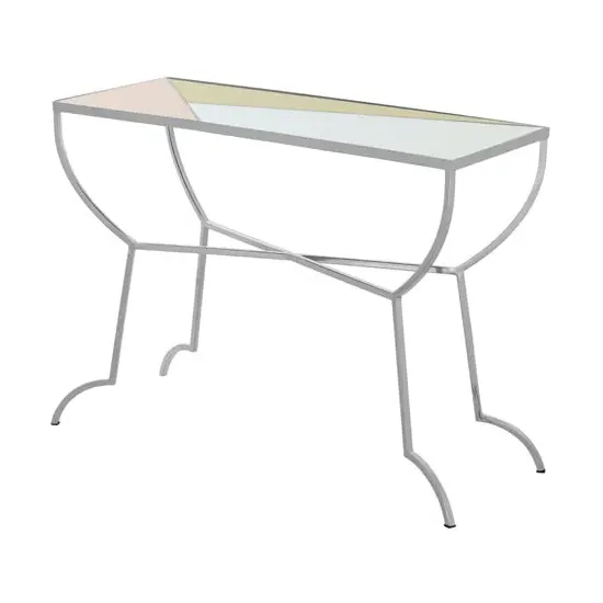 Aarox Rectangular Console Table - Multicoloured, Glass image