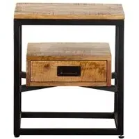 Abbeville Side Table with Drawer - Oak
