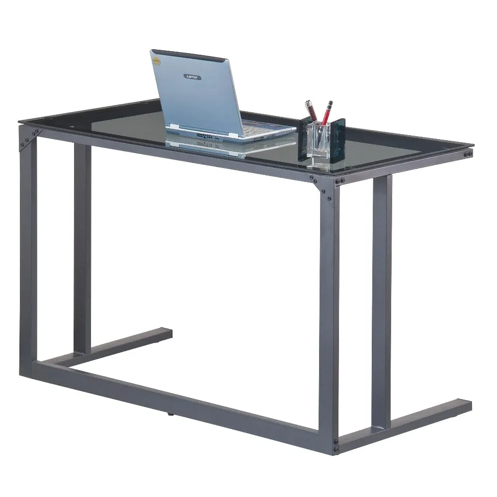 Abbotsford Laptop Desk - Black, Smoked Glass product