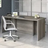 Aberdare Large Laptop Desk with Bow Front - Hudson Elm