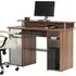 Aberdare Wooden Laptop Desk with Storage - Walnut, White